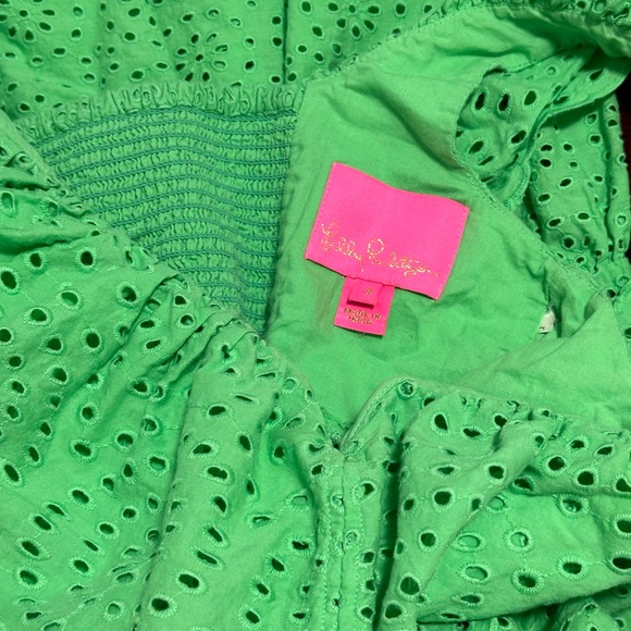 Lilly Pulitzer asteria eyelet Lacey dress size 4 babydoll sweetheart - Picture 11 of 12